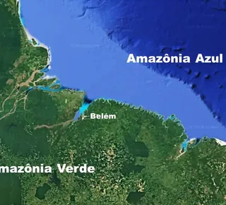 Encontro da Amazônia Verde com a Amazônia Azul - Imagem