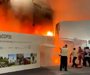 Estrutura alvo de incêndio na COP30 custou milhões; saiba valor exato - Imagem