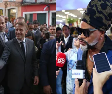 Macron tem o molho? Carlinhos Brown elogia o presidente francês - Imagem