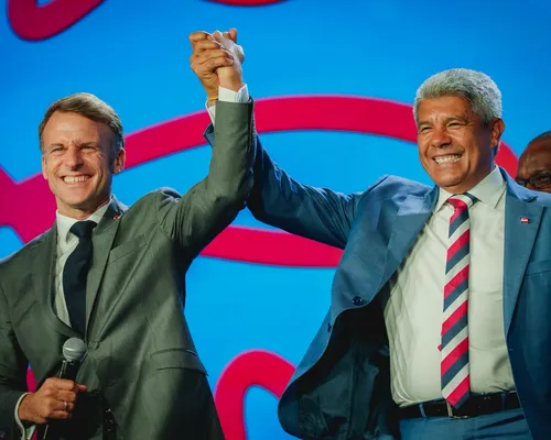 Croissant com vatapá: a química entre Macron e Jerônimo - Imagem