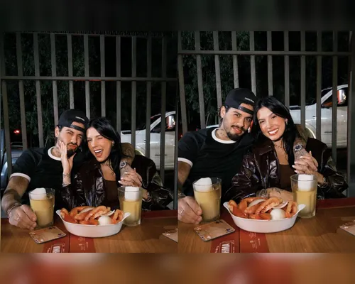 Zé Felipe é flagrado em momento íntimo com mulher em festa de Ana Castela - Imagem