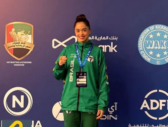 Atleta baiana disputa título mundial de Kickboxing em Abu Dhabi - Imagem