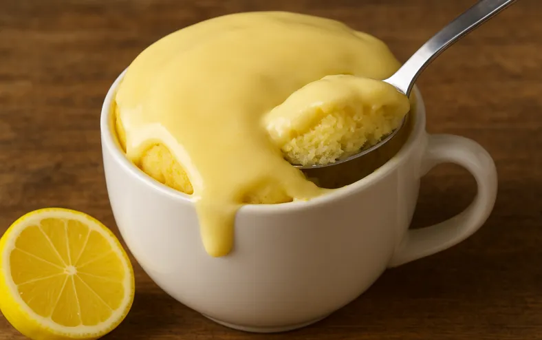 Fácil e fofinho: aprenda o bolo de limão que fica pronto em 3 min - Imagem