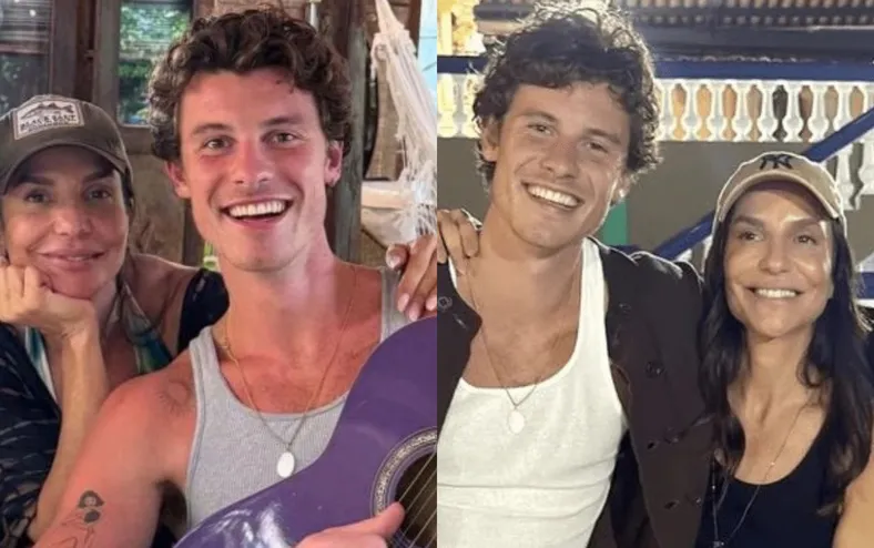 Influenciador inventa parentesco com Ivete para conhecer Shawn Mendes - Imagem