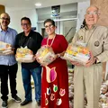 Dezenas de cestas básicas são entregues à Irmandade Senhor do Bonfim imagem