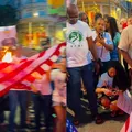 Hilton Coelho queima bandeira dos EUA em protesto; assista imagem