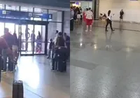 Aeroporto deixa passageiros revoltados ao retirar todos os assentos