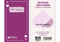Bahia terá Baralho do Crime Lilás em combate à violência contra mulher