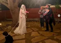 Cantora famosa se casa com cachorro no aniversário de 50 anos