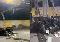 Carro explode durante abastecimento de gás e fere duas pessoas imagem