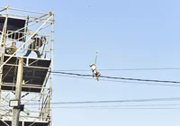 Fenagro radical: tirolesa com 50 metros de descida promete adrenalina máxima