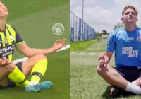 Haaland faz convite para Dell, do Bahia, visitar o Manchester City