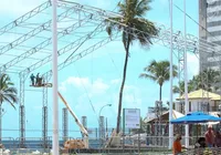 Montagem do Carnaval 2026 já impacta a rotina na Barra e no Campo Grande