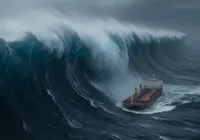 Ondas gigantes de 35 metros assustam cientistas no Oceano Pacífico imagem