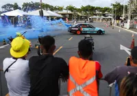 Pista com drift e manobras radicais chamam atenção na abertura da Fenagro 2025