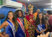 Carnaval é aberto com rainha, rei e princesas celebrando o samba imagem