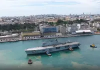 Gratuito! Maior navio de guerra da América Latina chega a Salvador