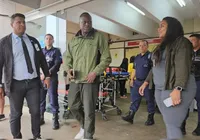 Hélio Lopes visita manifestantes atingidos por raio em ato de Nikolas