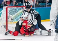 Jogadores trocam socos e são expulsos no final de França x Canadá imagem