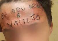 'Sou ladrão e vacilão': jovem que teve a testa tatuada volta a ser preso imagem