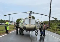 Três policiais ficam feridos em capotamento de viatura da PM na RMS imagem