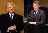 Trump ameaça vinhos franceses com tarifa de 200% e provoca Macron imagem