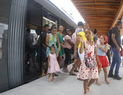 Calçada a Lobato em minutos: VLT realiza primeira viagem-teste - Imagem