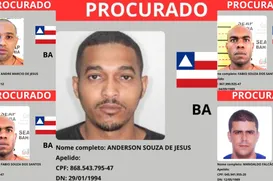 Bahia tem cinco nomes na lista de criminosos mais procurados do Brasil - Imagem