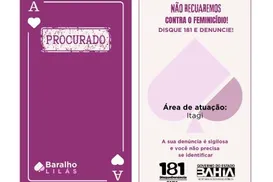 Bahia terá Baralho do Crime Lilás em combate à violência contra mulher - Imagem