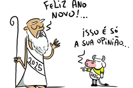 Charge do dia 1º de janeiro de 2026 - Imagem