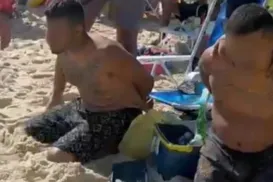 Líder do Comando Vermelho, 'Bozo' é preso enquanto curtia praia - Imagem