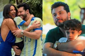 Murilo Huff rebate críticas sobre relação de noiva com filho - Imagem