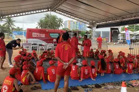 Projeto Anjinho das Águas ensina crianças a prevenir acidentes no mar - Imagem