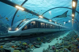 Trem submarino promete atravessar o oceano em 40 minutos e ligar dois continentes - Imagem