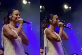 Vídeo: Ivete surge emocionada ao cantar música romântica após separação - Imagem