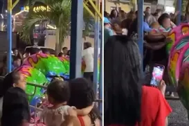 Vídeo: brinquedo de parque tomba e assusta público em Alagoinhas - Imagem