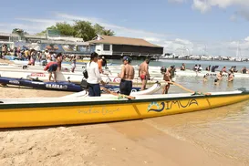 Canoa havaiana transforma Praia da Preguiça em polo esportivo de Salvador - Imagem