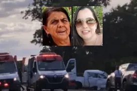 Mãe e filha morrem em acidente na BR após veículo capotar - Imagem