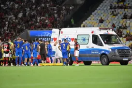 "O pior já passou", diz atleta após susto em jogo contra o Flamengo - Imagem