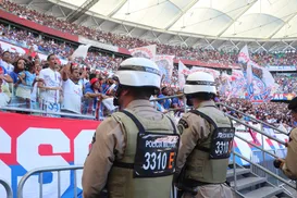 PM reage a assalto e atira em suspeito após jogo do Bahia - Imagem