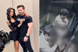 Vídeo: blogueira é sufocada por namorado até desmaiar em elevador - Imagem