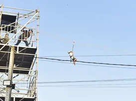 Fenagro radical: tirolesa com 50 metros de descida promete adrenalina máxima - Imagem