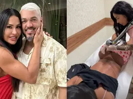 Gracyanne Barbosa remove tatuagem íntima com o nome de Belo - Imagem