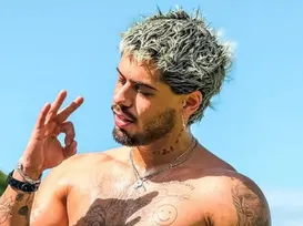 Ousadia: Zé Felipe agita a internet ao postar foto totalmente nu - Imagem