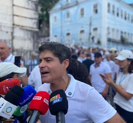 ACM Neto participa da Lavagem do Bonfim e fala sobre futuro da Bahia - Imagem
