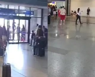 Aeroporto deixa passageiros revoltados ao retirar todos os assentos