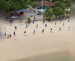 Foragido por tráfico é capturado em praia de São Tomé de Paripe; vídeo