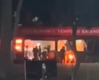 Incêndio de grandes proporções em restaurante deixa 6 feridos na Bahia