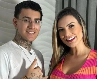 Para abrir o ano, Andressa Urach grava vídeo adulto com o filho