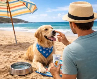 Protetor solar para cães: o item 'estranho' que pode salvar a vida do seu pet no verão